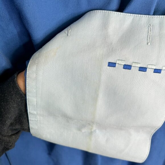 Fratello Men's Blue Button Down Shirt Neck 16.5 and Shirt 34-35 - Picture 9 of 10